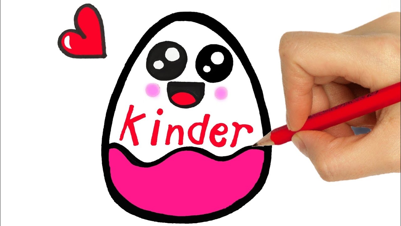 HOW TO DRAW A KINDER EASY STEP BY STEP 