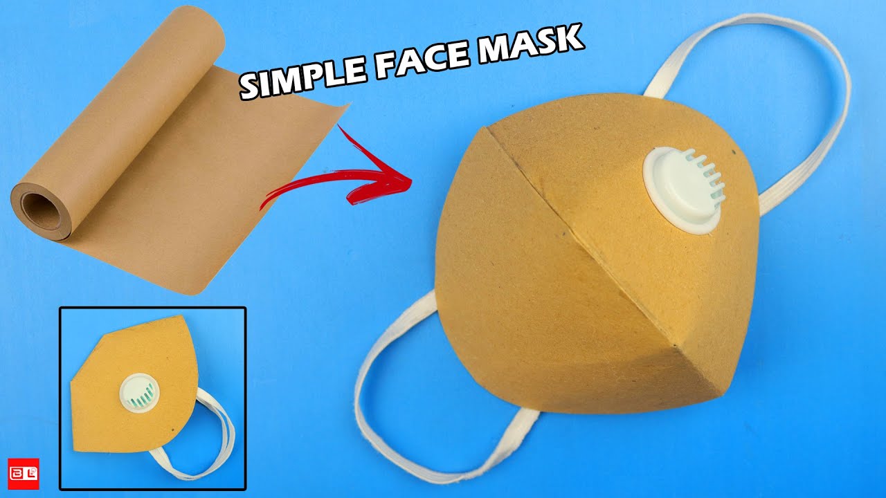 How To Make Mask At Home - DIY Face Mask No Sewing Machine - DIY Face Mask from Cardboard 
