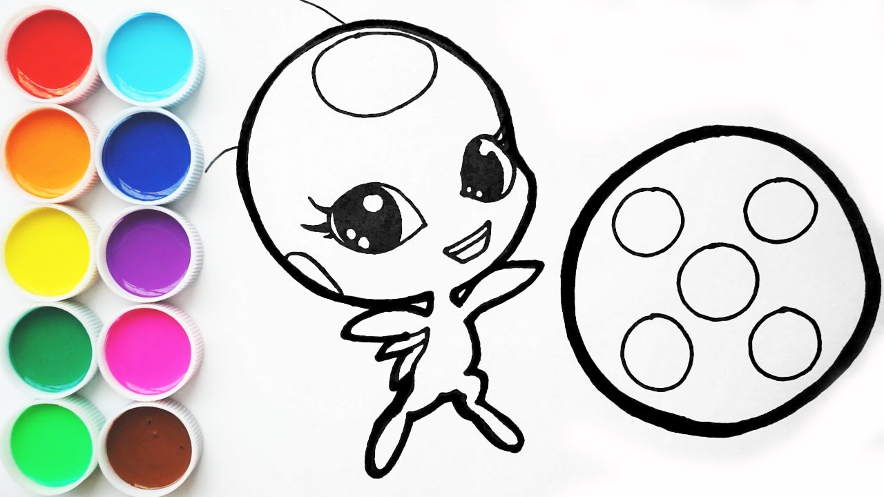 Como Dibujar  y Pintar TIKKI de Ladybug Dibujos  Para  