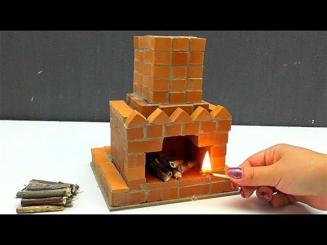 DIY Mini Fireplace from the mini bricks 