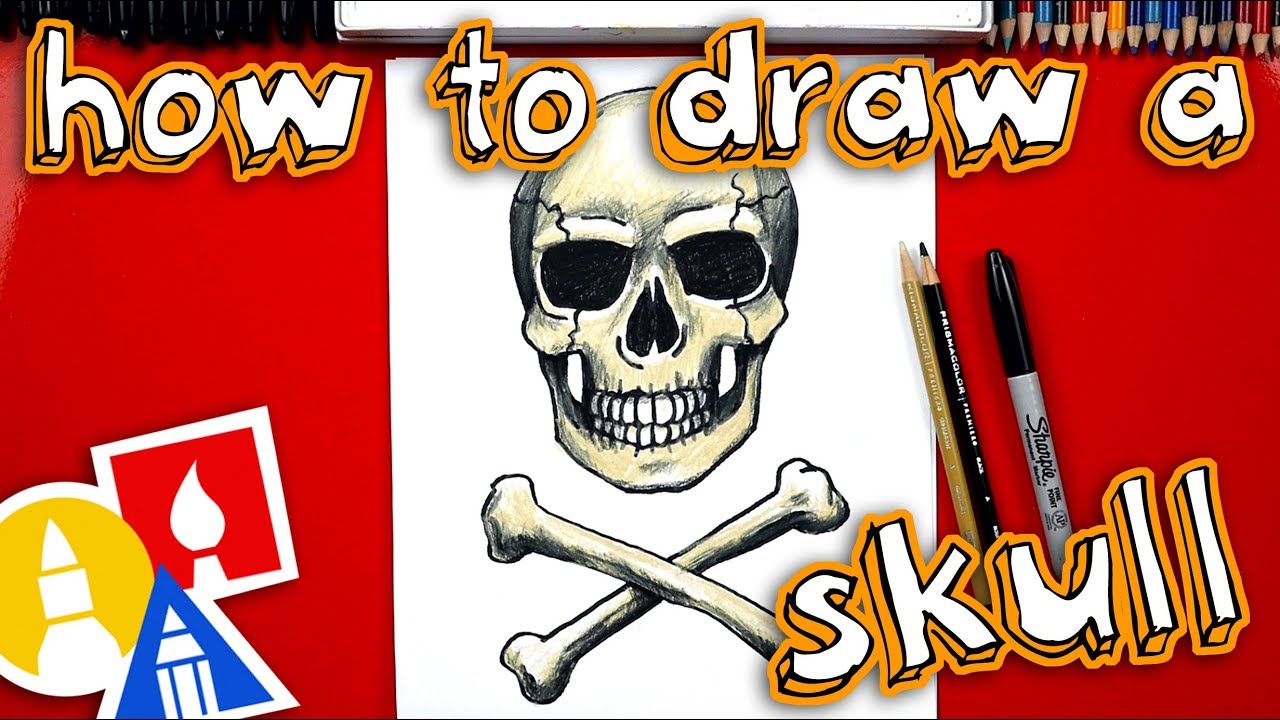 How To Draw A Realistic Skull And Crossbones 