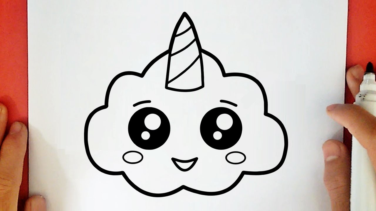 HOW TO DRAW A CUTE UNICORN CLOUD 