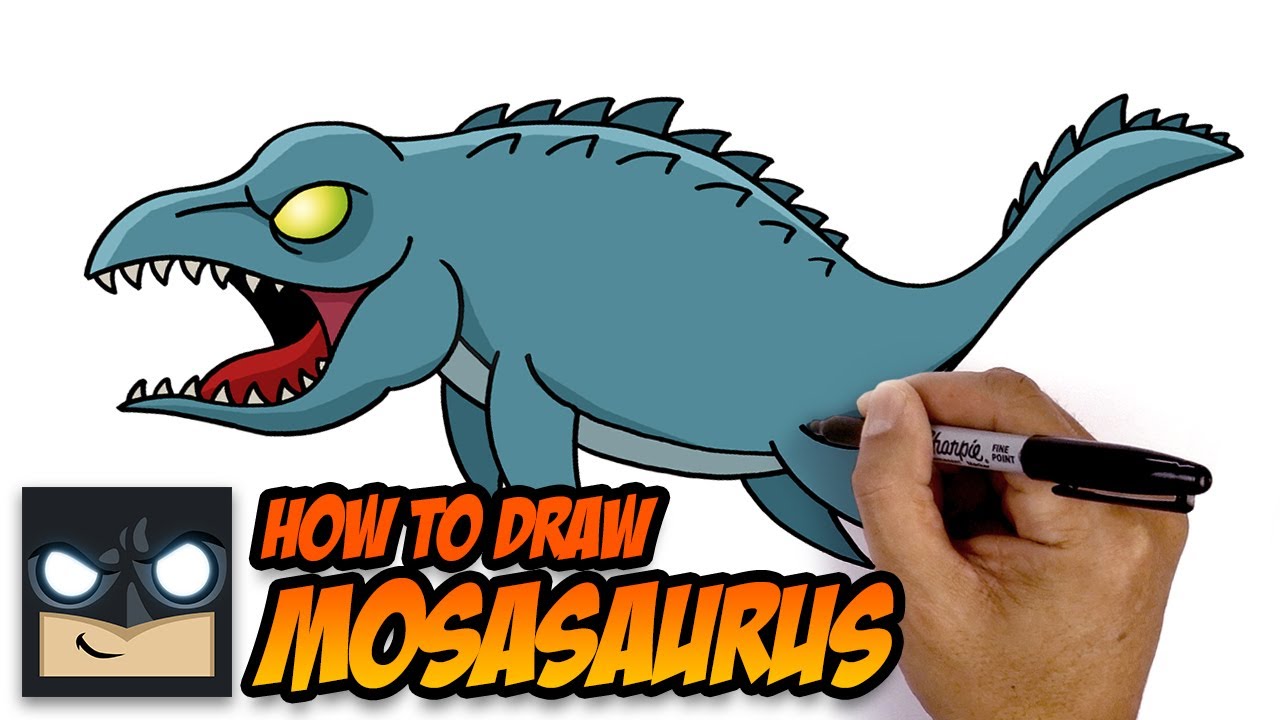 How To Draw A Mosasaurus | Jurassic World 