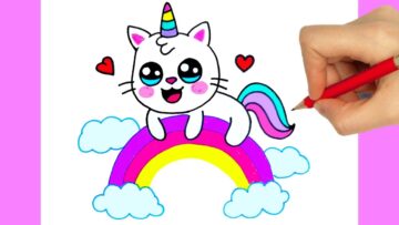 How To Draw A Unicorn Bizimtube Creative Diy Ideas Crafts - unicornio de roblox adopt me para colorear