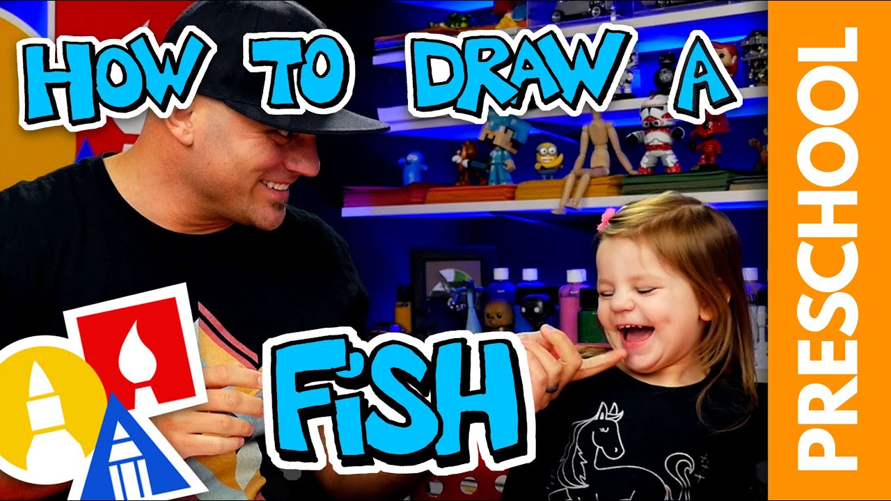 Drawing A Fish With My 2-Year-Old - Preschool 