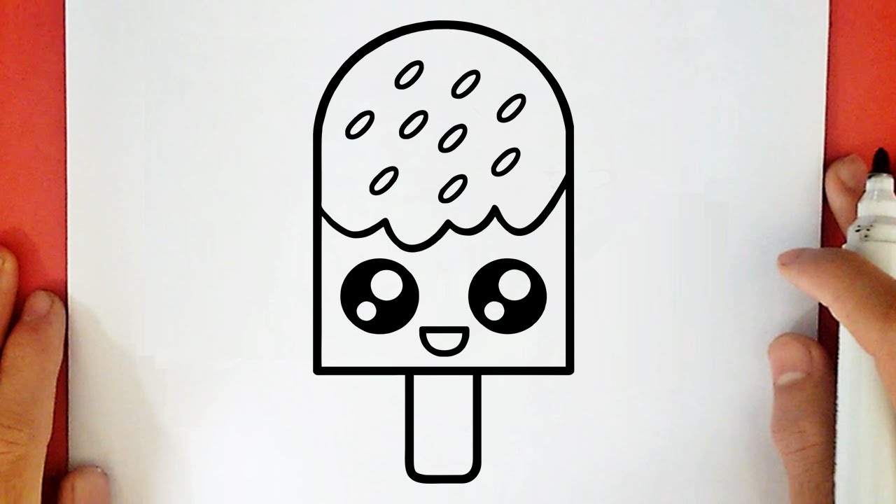 HOW TO DRAW A CUTE ICE CREAM 