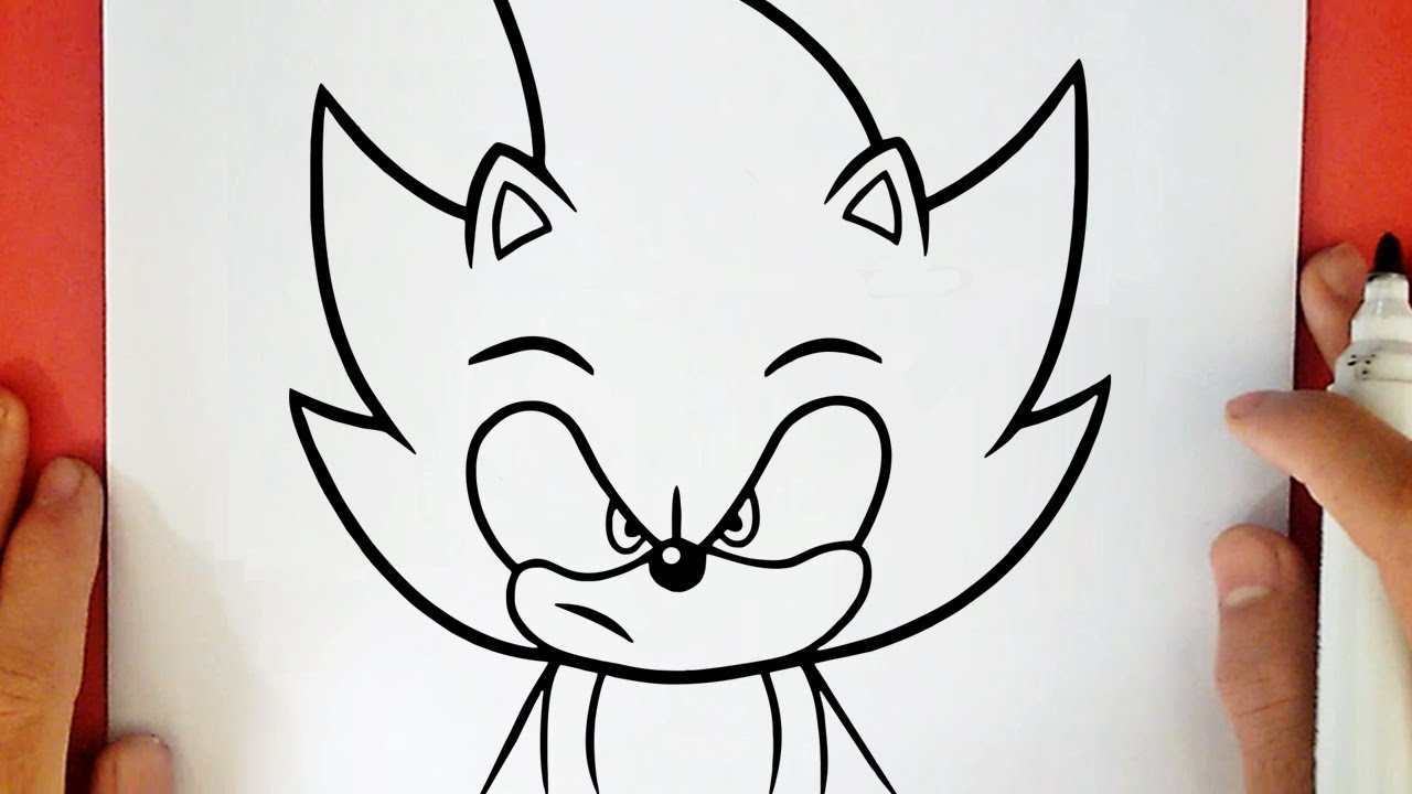 HOW TO DRAW SUPER SONIC 