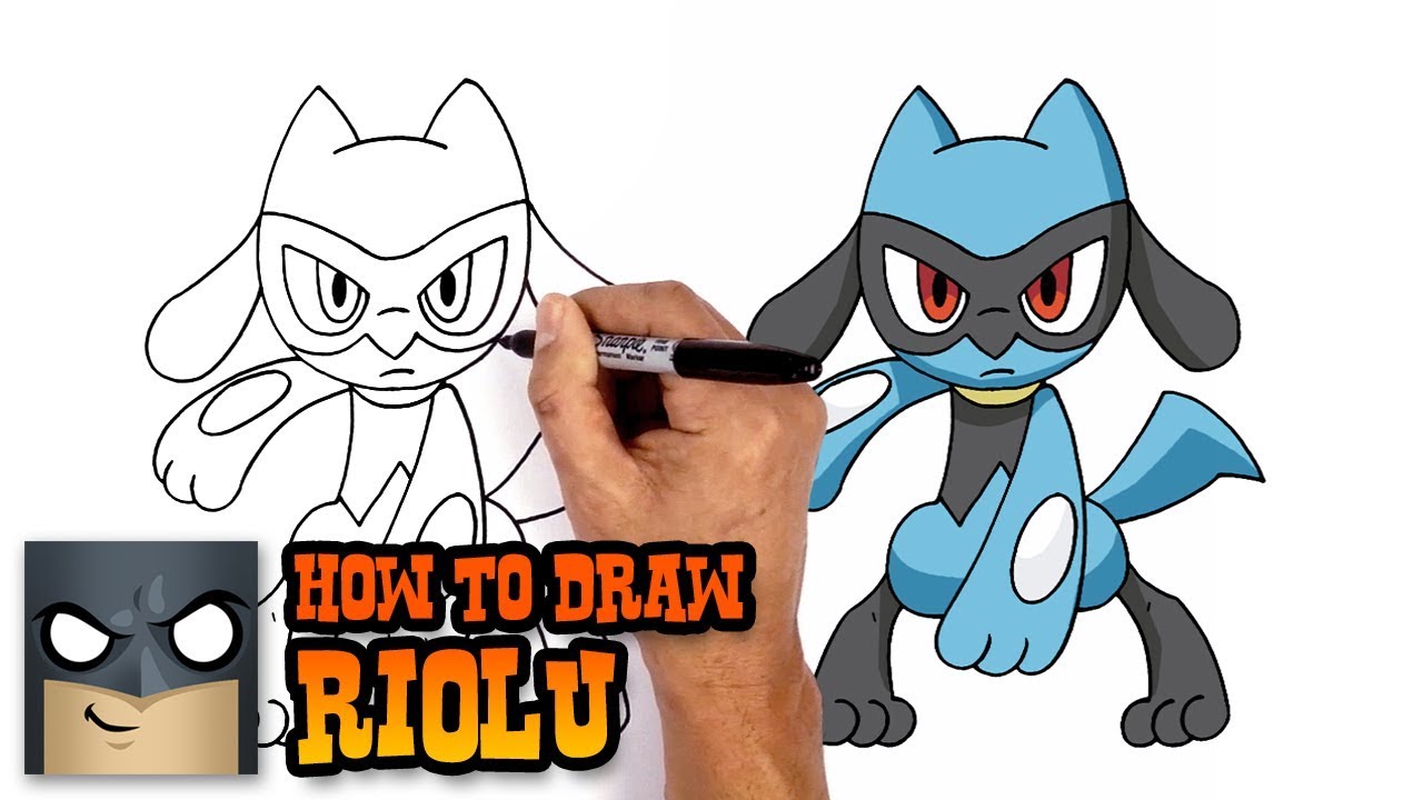 How to Draw Pokemon | Riolu | Step by Step 