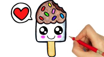 HOW TO DRAW ICE CREAM KAWAII | DRAWING A CUTE ICE CREAM | DIBUJOS KAWAII DESENHOS KAWAII