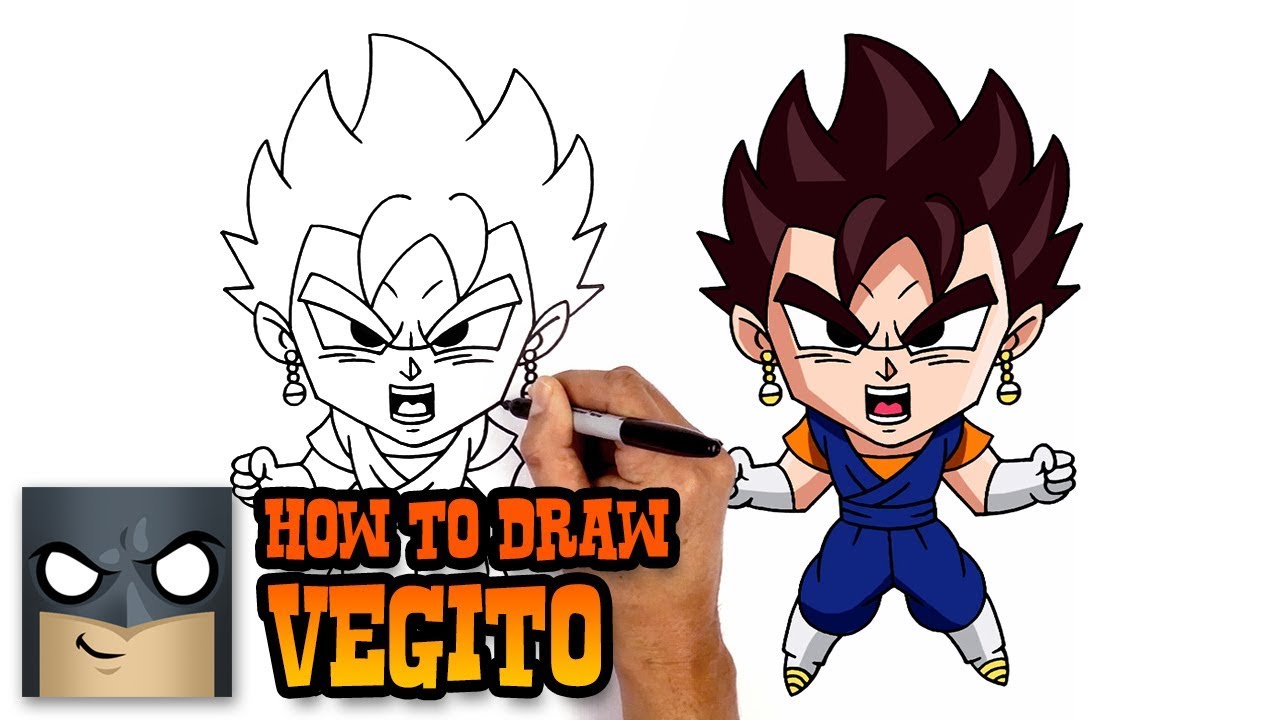 How To Draw Vegito Dragon Ball Z Art Tutorial - dbz roblox id