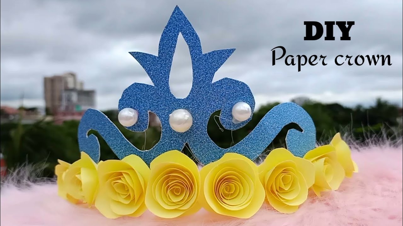 How To Make A Paper Crown | colour papers | Easy Tutorial | Birthdays & Elsa Crown making tutorial 