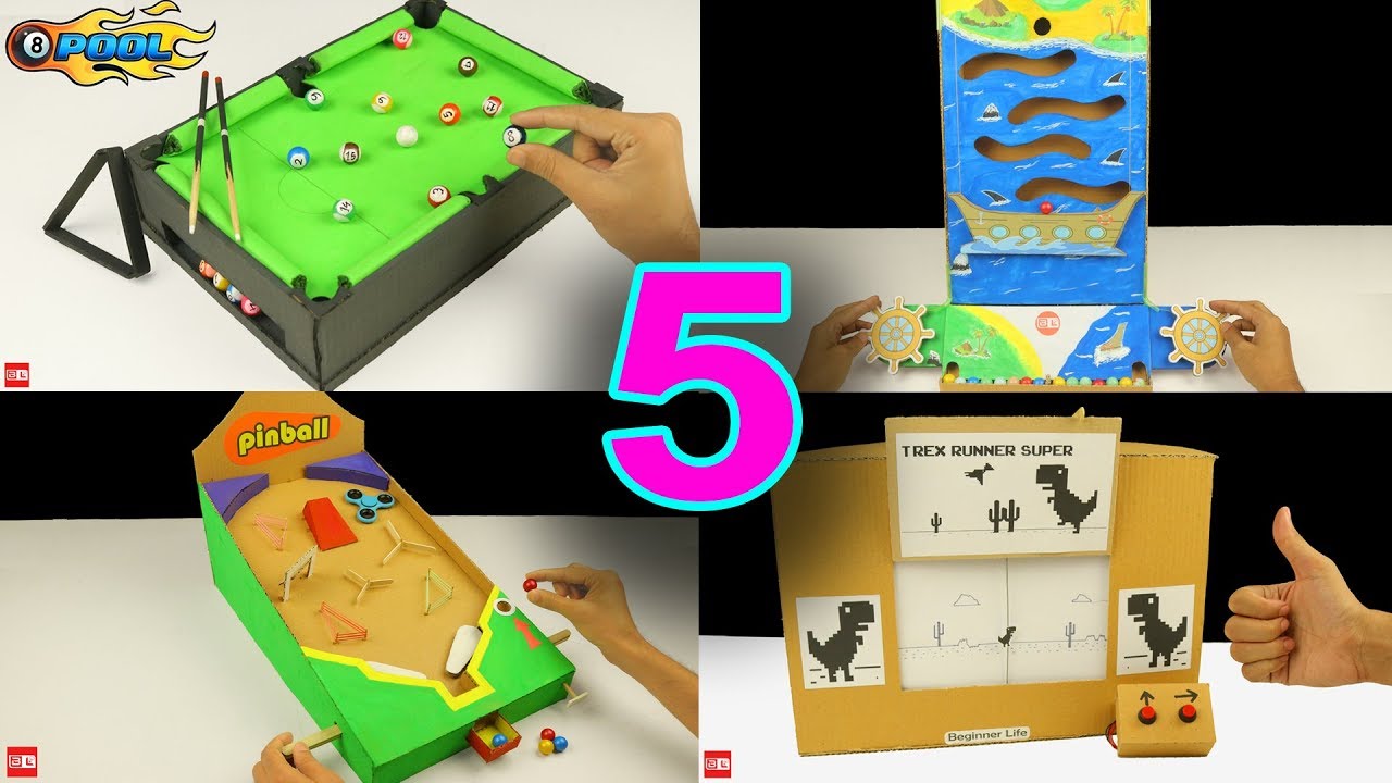 5 Amazing Cardboard Games Compilation 