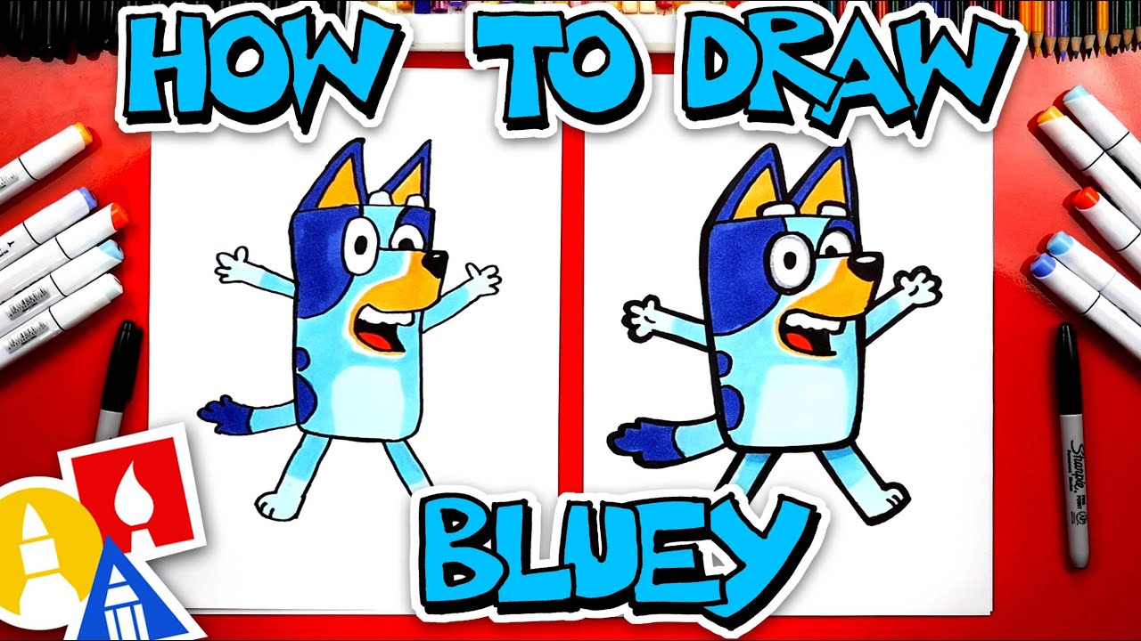 How To Draw Bluey - #stayhome and draw #withme 
