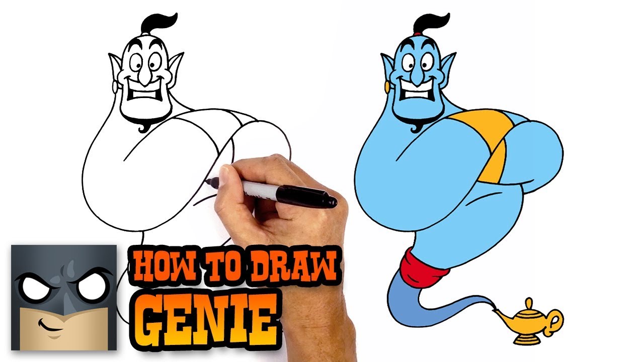 How to Draw Genie | Aladdin 