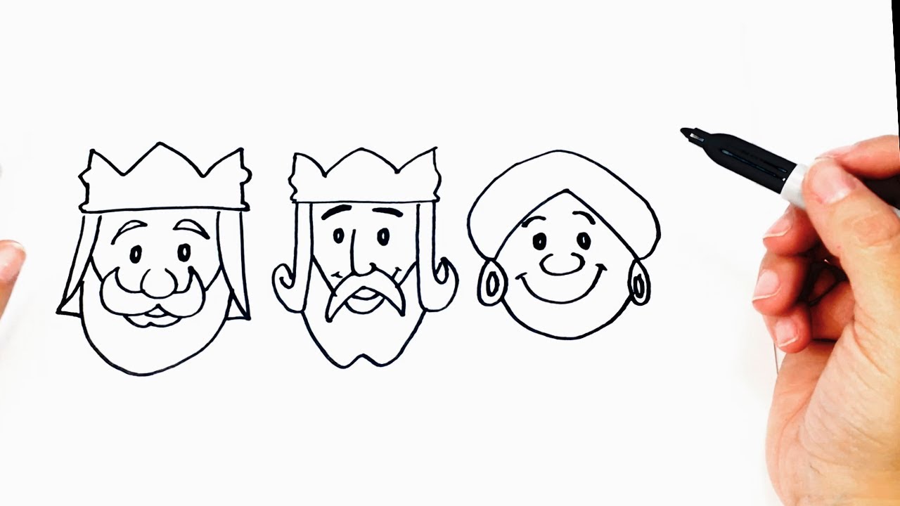 How to draw The Three Wise Men 