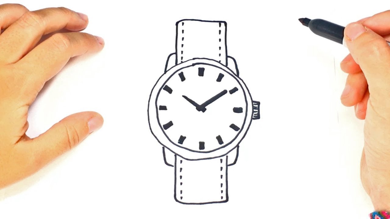 How to draw a Wristwatch Step by Step | Drawings Tutorials 