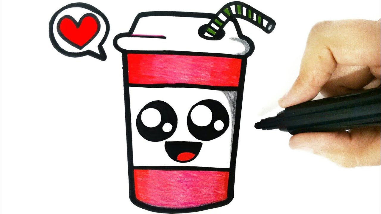 HOW TO DRAW A MILK SHAKE STEP BY STEP 