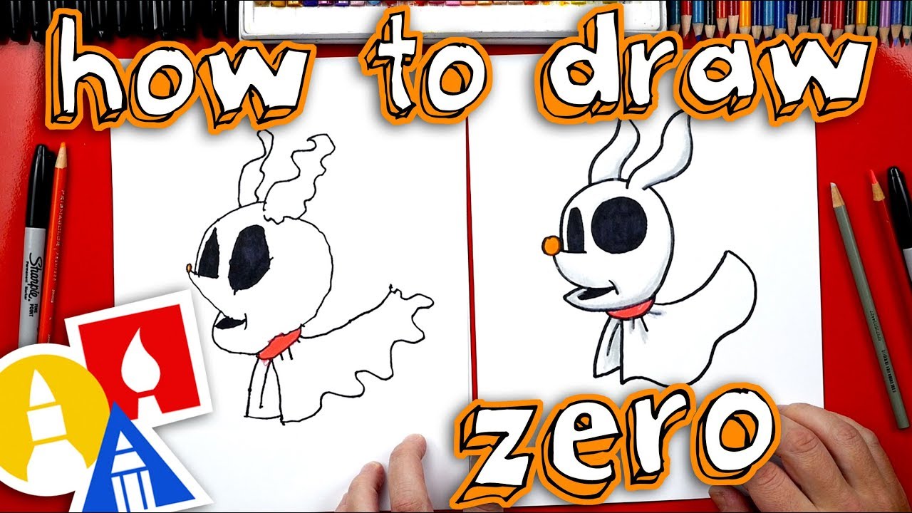 How To Draw Zero From Nightmare Before Christmas 