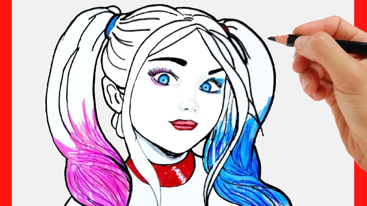 HOW TO DRAW HARLEY QUINN 