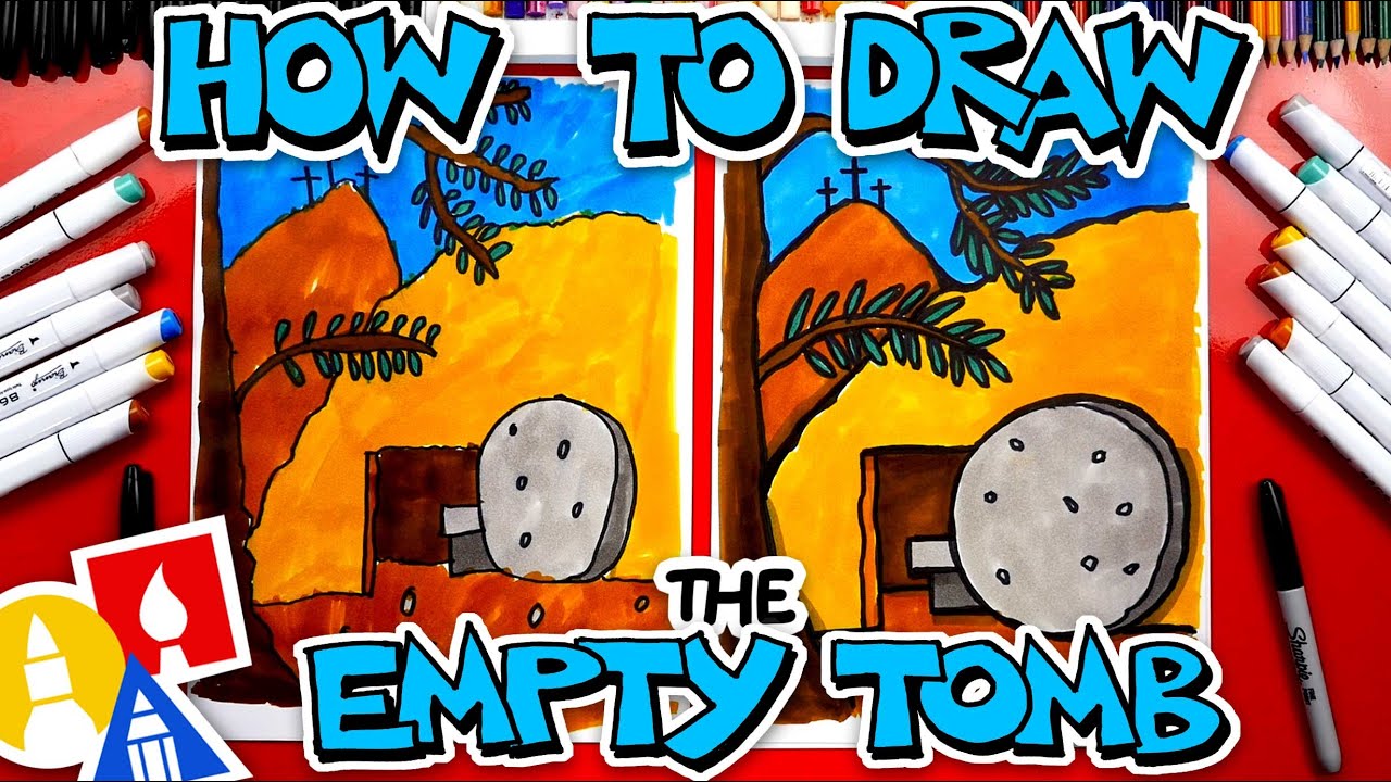 How To Draw The Empty Tomb - Happy Easter Week 