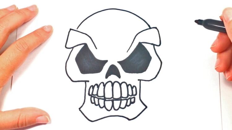 How To Draw A Skull Skull Easy Draw Tutorial - skull roblox id