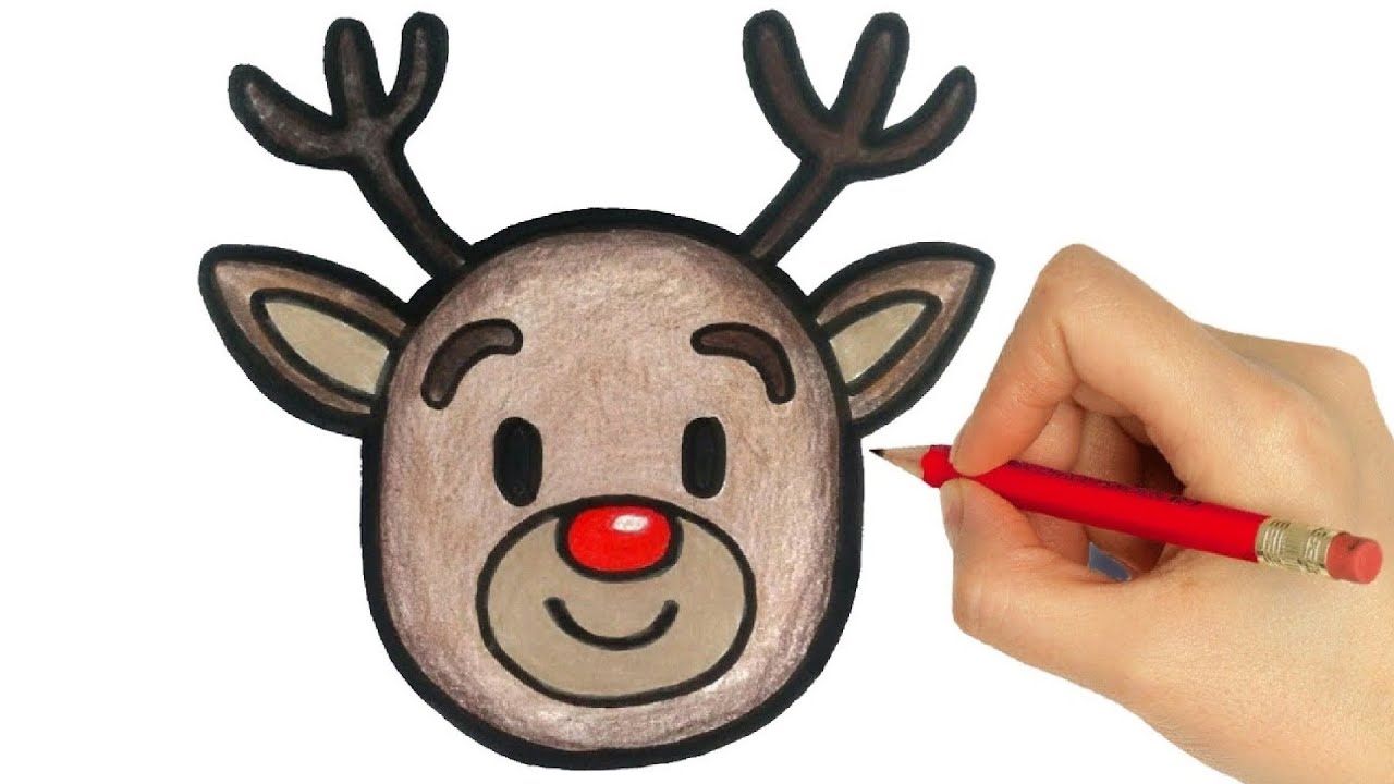 HOW TO DRAW REINDEER FROM SANTA CLAUS
