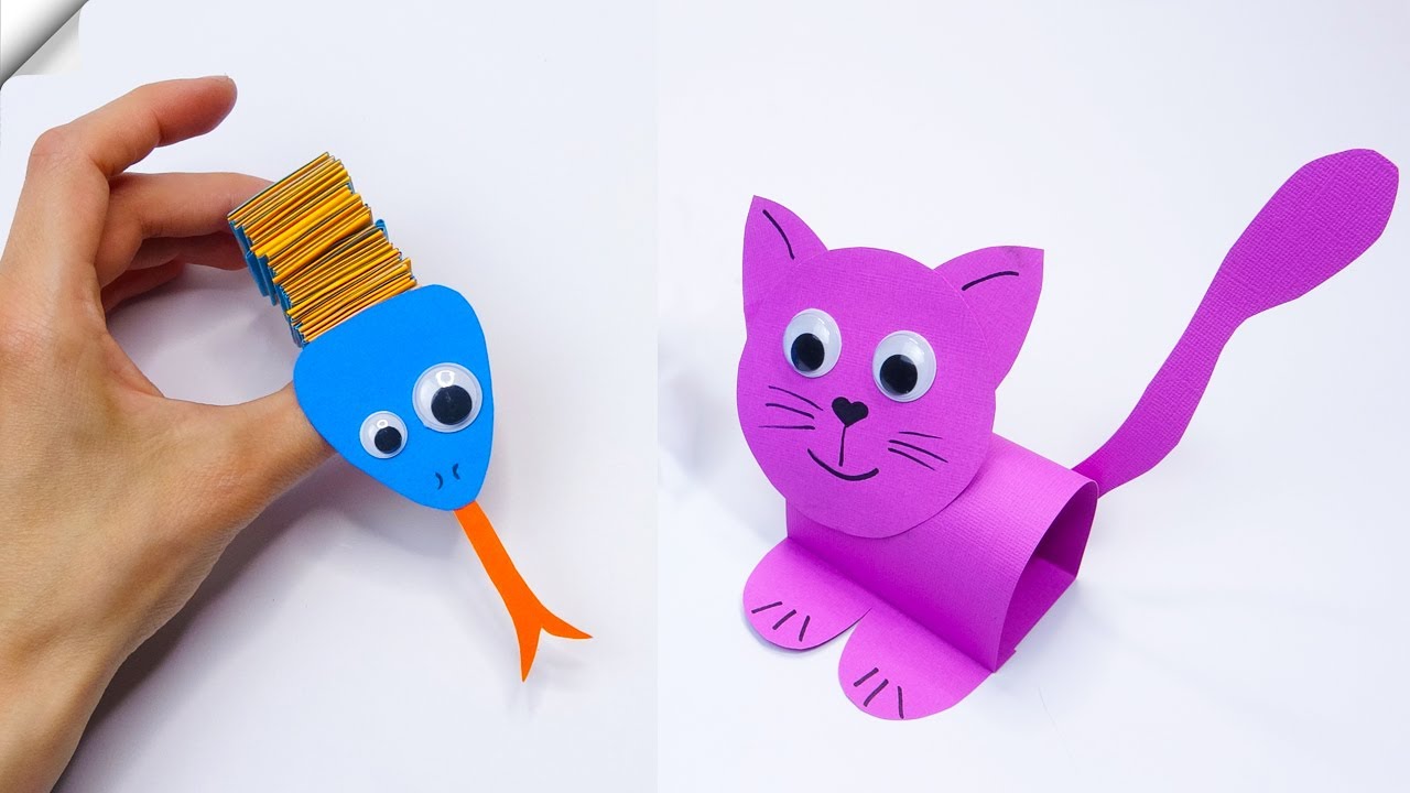 7 Craft ideas with paper 7 DIY paper crafts Paper toys 1