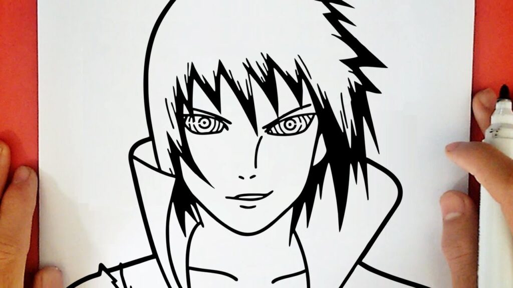 How To Draw Sasuke Rinnegan - sasuke face roblox
