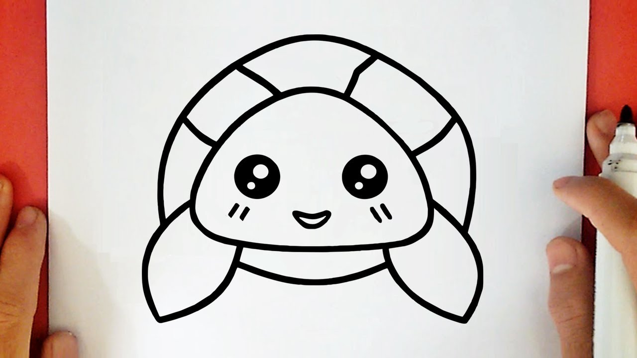 HOW TO DRAW A CUTE TURTLE 