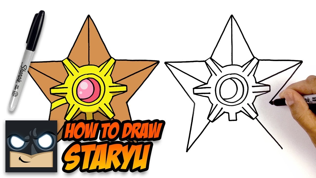 How to Draw Pokemon | Staryu | Easy Tutorial for Beginners 