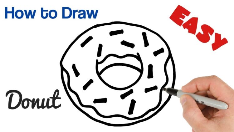 How To Draw A Donut Easy Art Tutorial - donut youtube channel roblox art