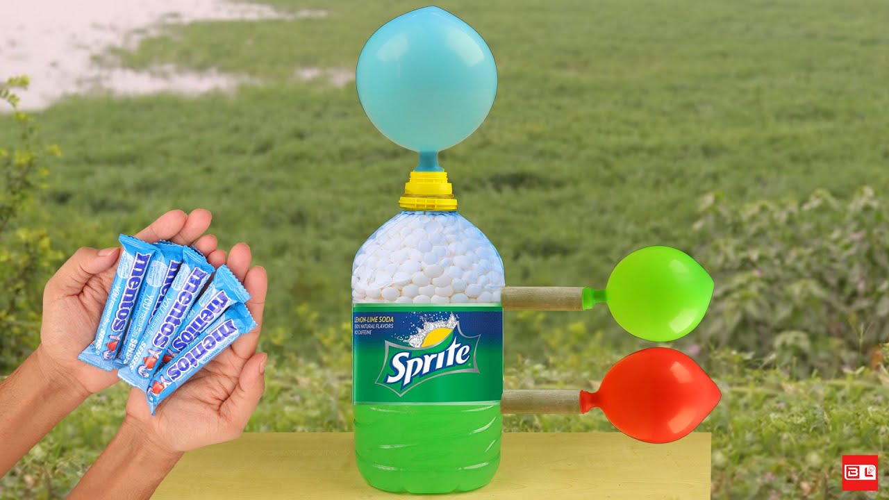 EXPERIMENT: SPRITE VS MENTOS - Colorful Elephant Toothpast. Super Reaction! 
