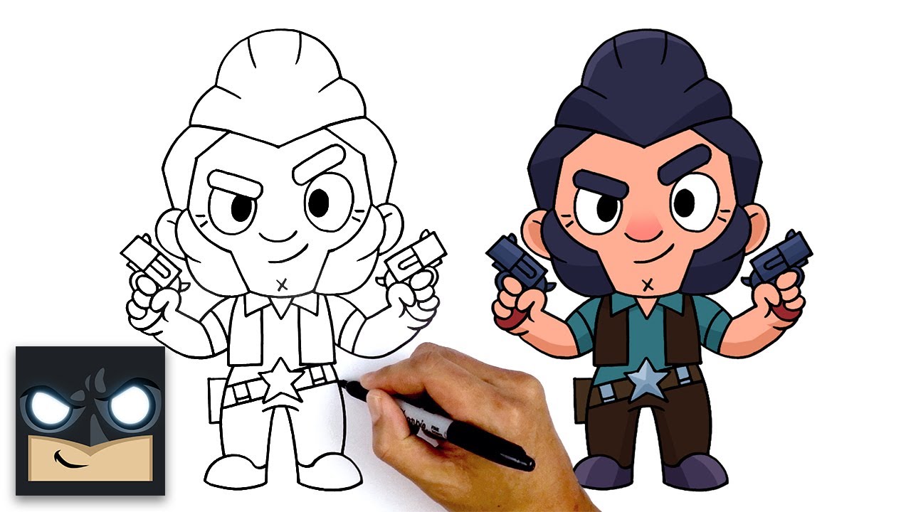 How To Draw Brawl Stars | Outlaw Colt 