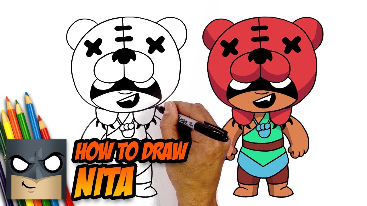 How to Draw Brawl Stars | NITA | Step-by-Step Tutorial 