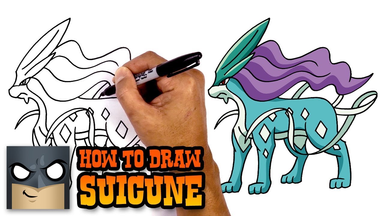 How To Draw Pokemon Suicune Step By Step - poke draw roblox