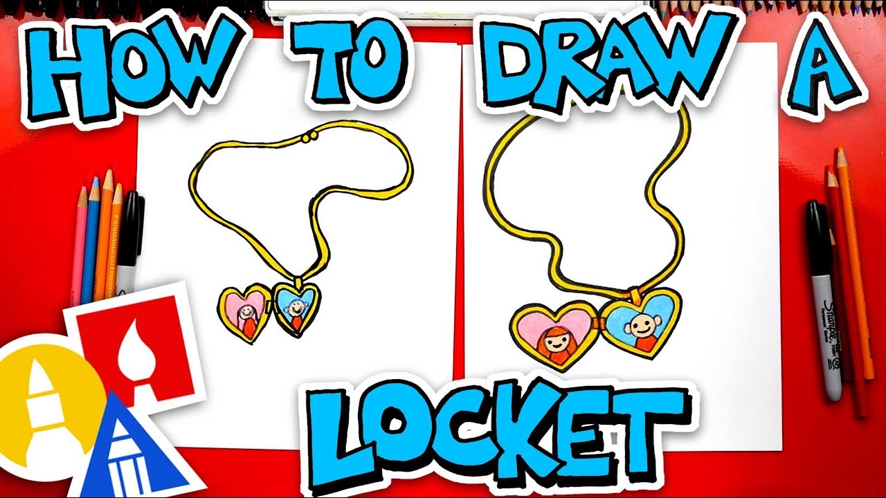 How To Draw A Locket Necklace 