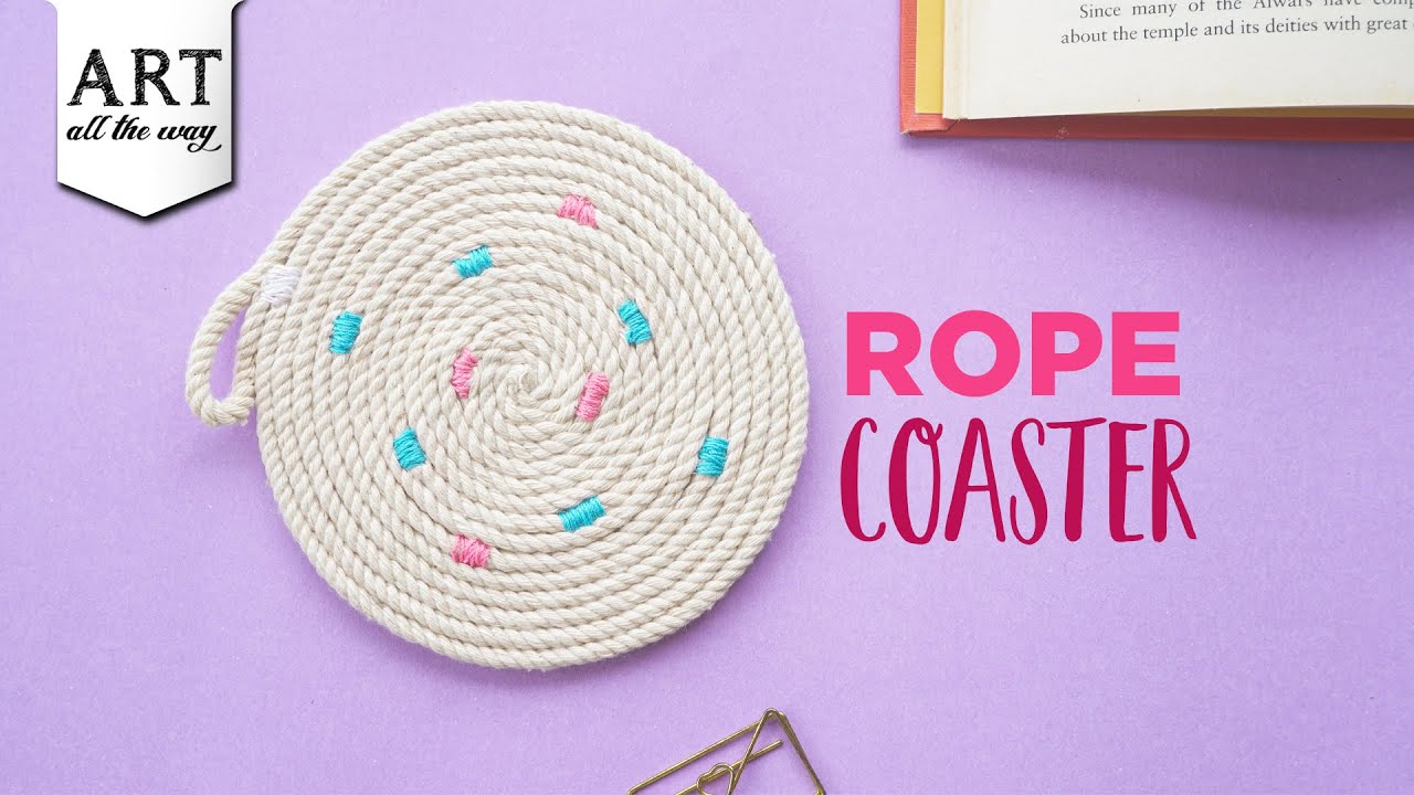 Rope Coaster | DIY Coaster | Rope Crafts 