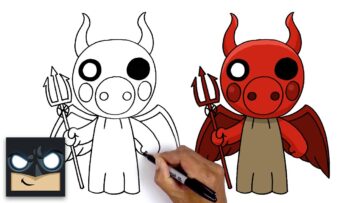 Easy Drawing Ideas And Tips For Kids Easy Draw Step By Step Drawing - roblox devil piggy