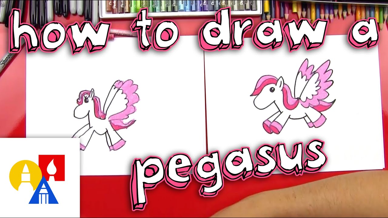 How To Draw A Cartoon Pegasus For Young Artists - pegasus id roblox