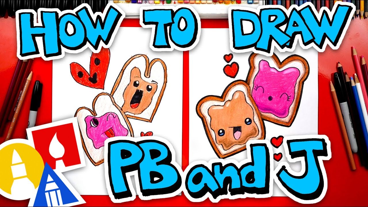 How To Draw Funny Peanut Butter And Jelly 