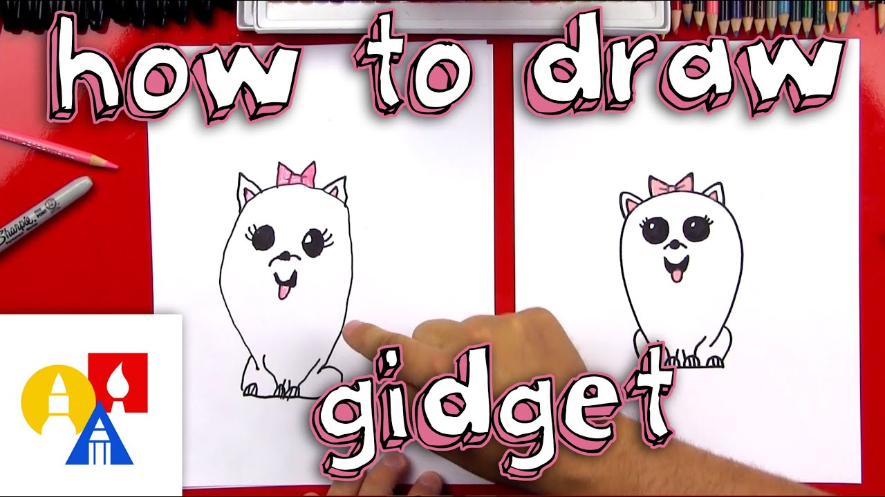 How To Draw Gidget From The Secret Life Of Pets 