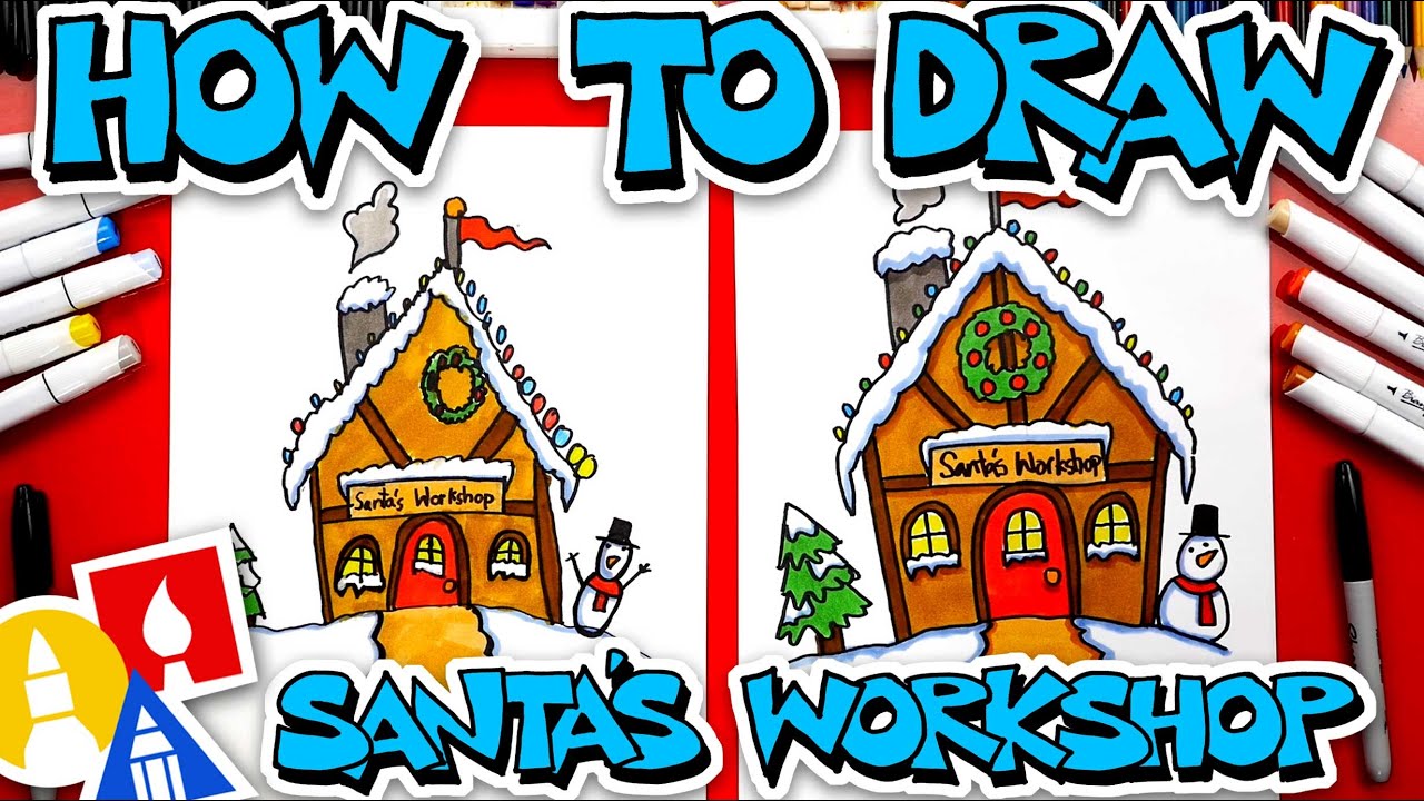 How To Draw Santa's Workshop 