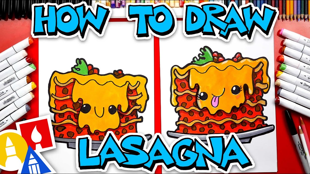 How To Draw Funny Lasagna 