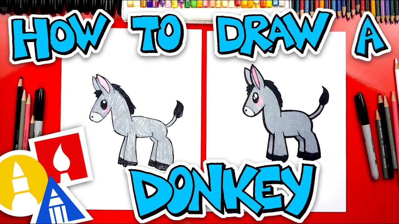 How To Draw A Donkey - Nativity 