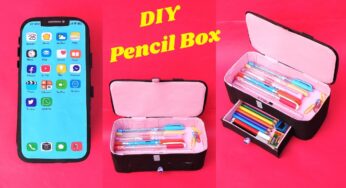 DIY Pencil Case/ How to make Mobile Pencil Box with wasted cardboards/ Best out of waste