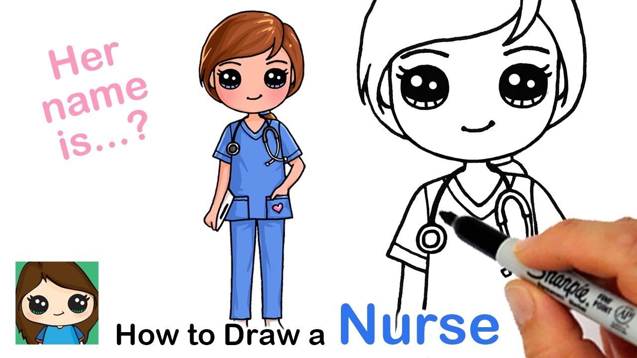 How to Draw a Nurse ❤️ Health Care Provider 