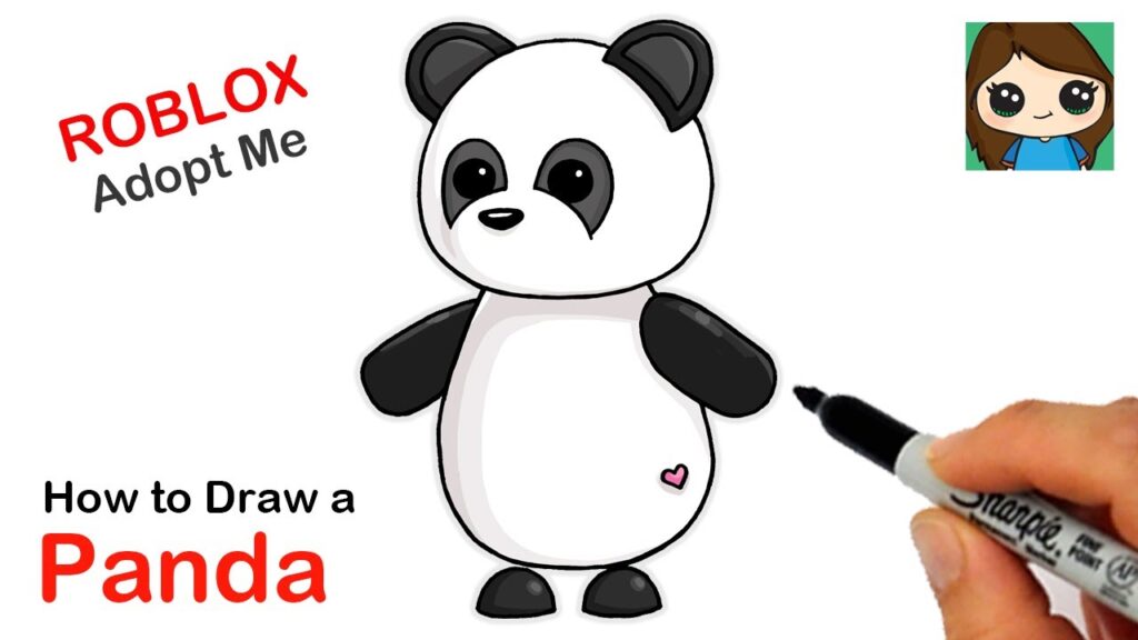 How To Draw A Panda Roblox Adopt Me Pet - roblox image id sonic