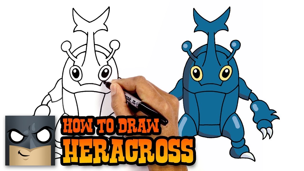 How to Draw Pokemon | Heracross 