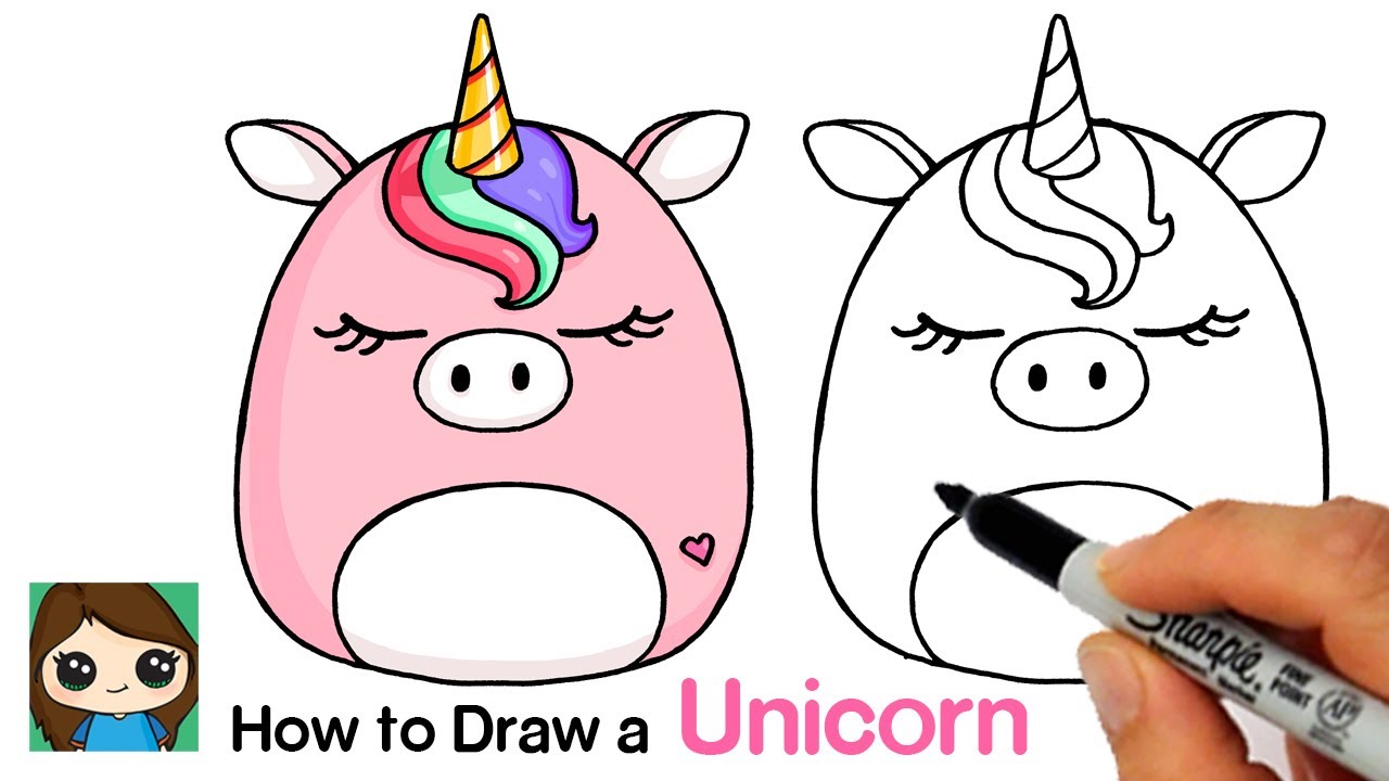 How to Draw a Unicorn ? Squishmallow 