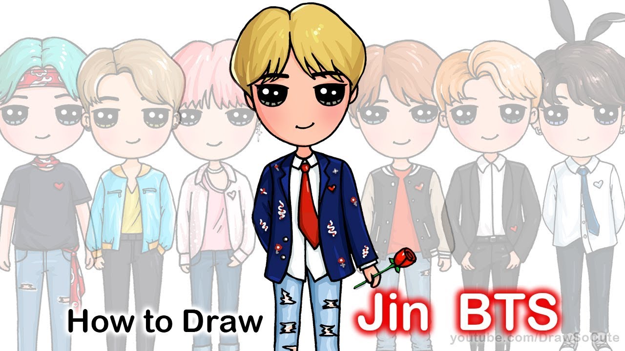 How to Draw Jin | BTS 